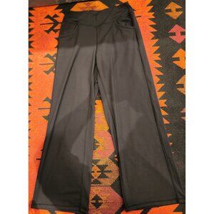 NWOT Black Wide-Leg Yoga Pants With Pockets By Promover L